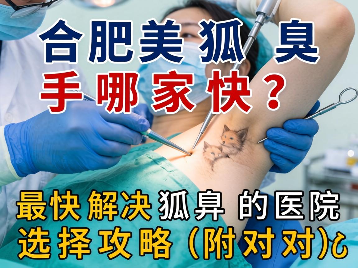 合肥狐臭手术哪家快？最快解决狐臭的医院选择攻略（附对比）
