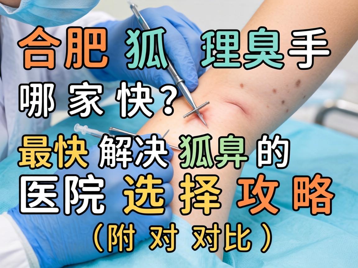 合肥狐臭手术哪家快？最快解决狐臭的医院选择攻略（附对比）