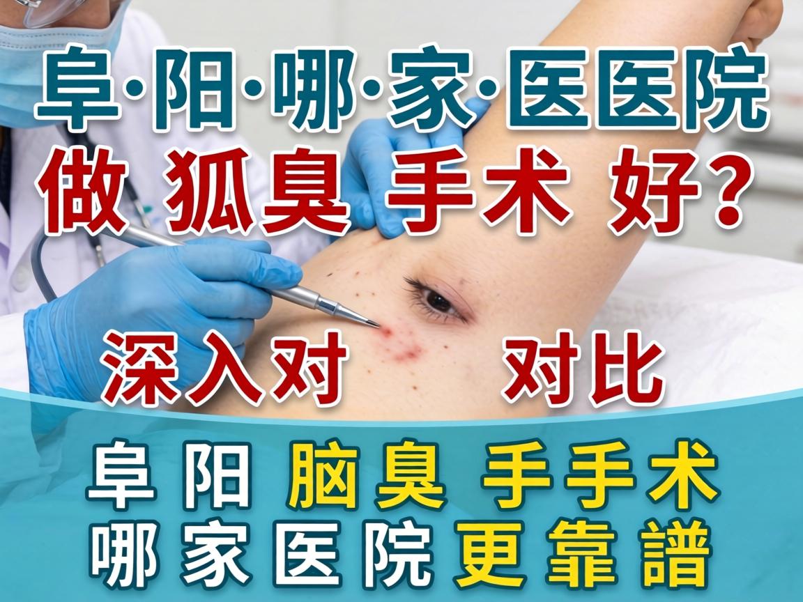 阜阳哪家医院做狐臭手术好？深入对比阜阳腋臭手术哪家医院更靠谱