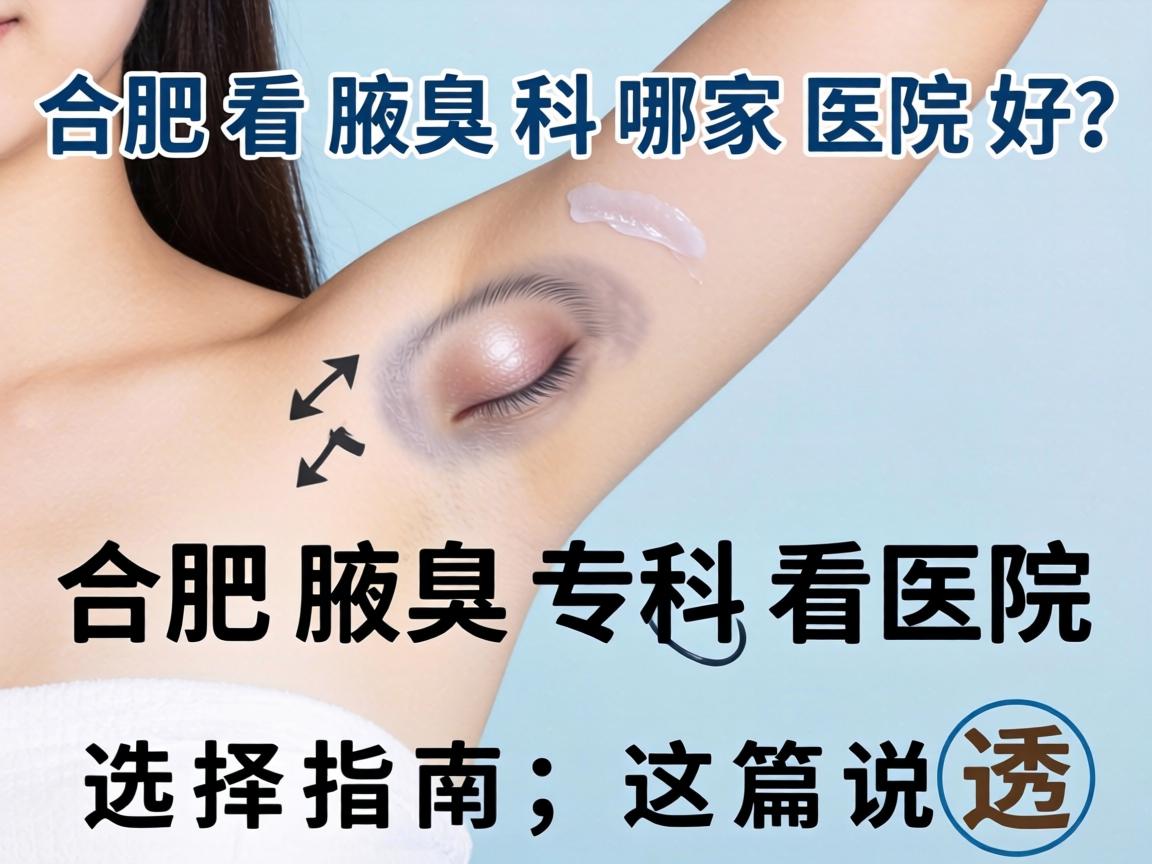 合肥看腋臭科哪家医院好？合肥腋臭专科医院选择指南，这篇说透