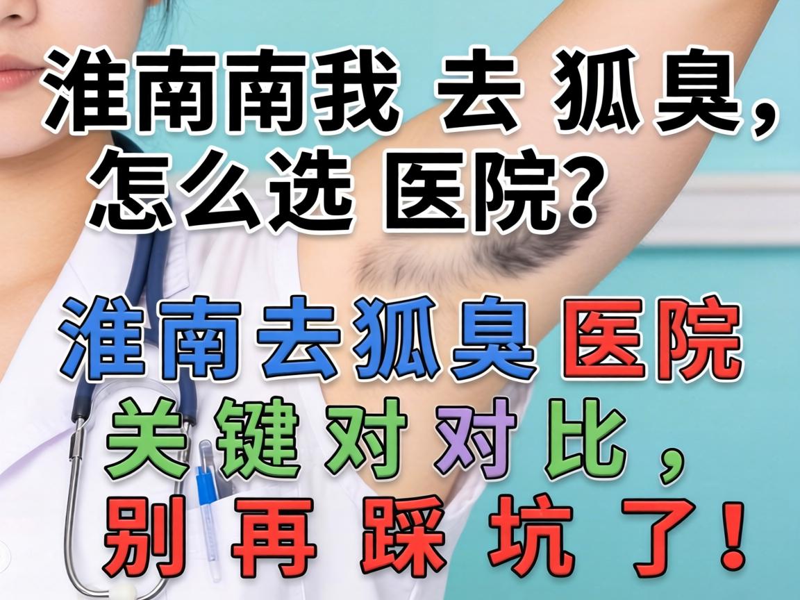 淮南去狐臭怎么选医院？淮南去狐臭医院关键对比，别再踩坑了！