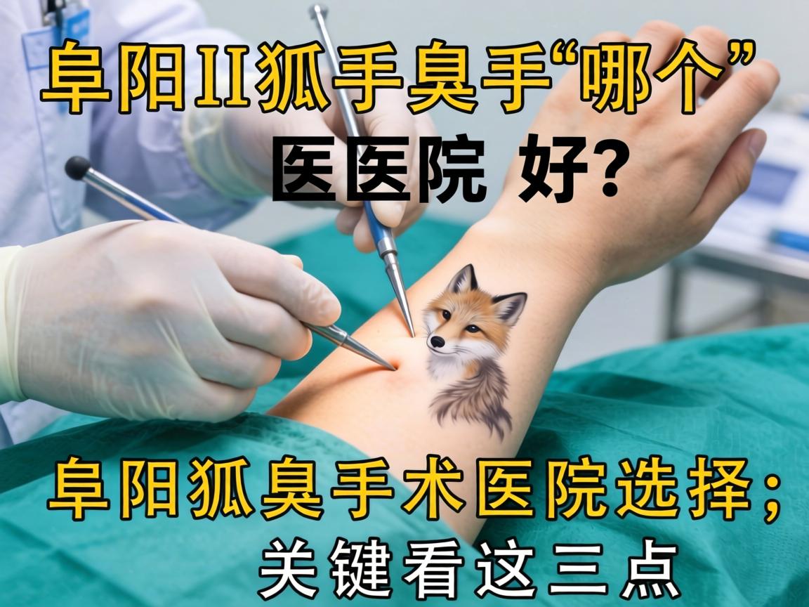阜阳狐臭手术哪个医院好？阜阳狐臭手术医院选择，关键看这三点