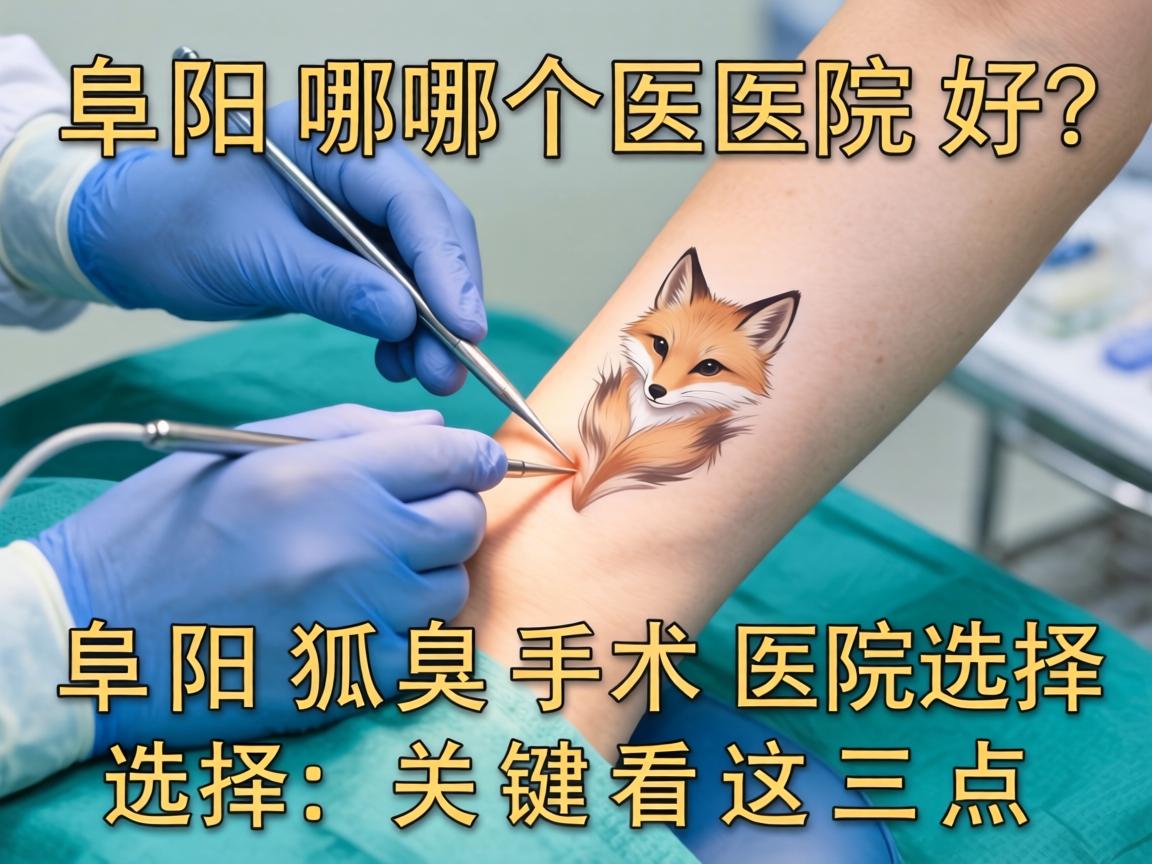 阜阳狐臭手术哪个医院好？阜阳狐臭手术医院选择，关键看这三点