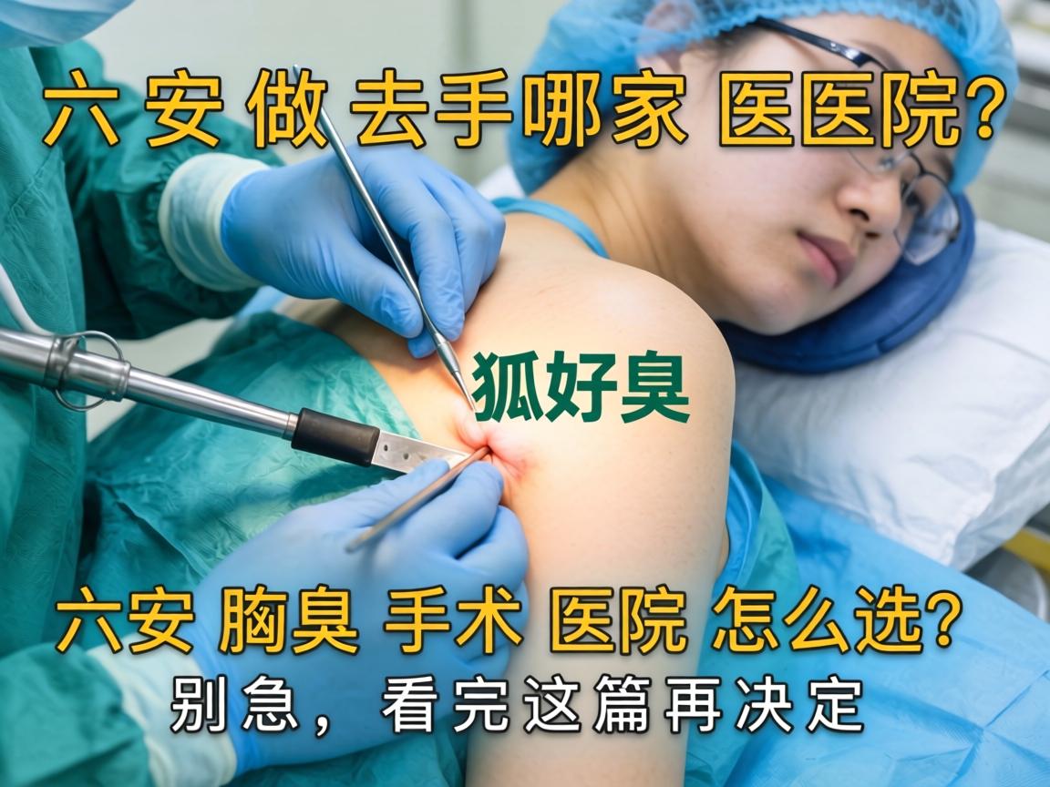 六安做狐臭手术去哪家医院？六安腋臭手术医院怎么选？别急，看完这篇再决定