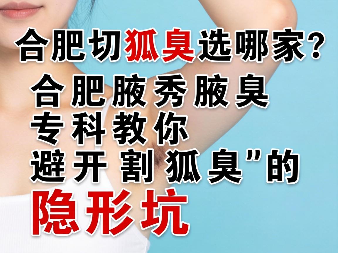 合肥切狐臭选哪家？合肥腋秀腋臭专科教你避开割狐臭的隐形坑