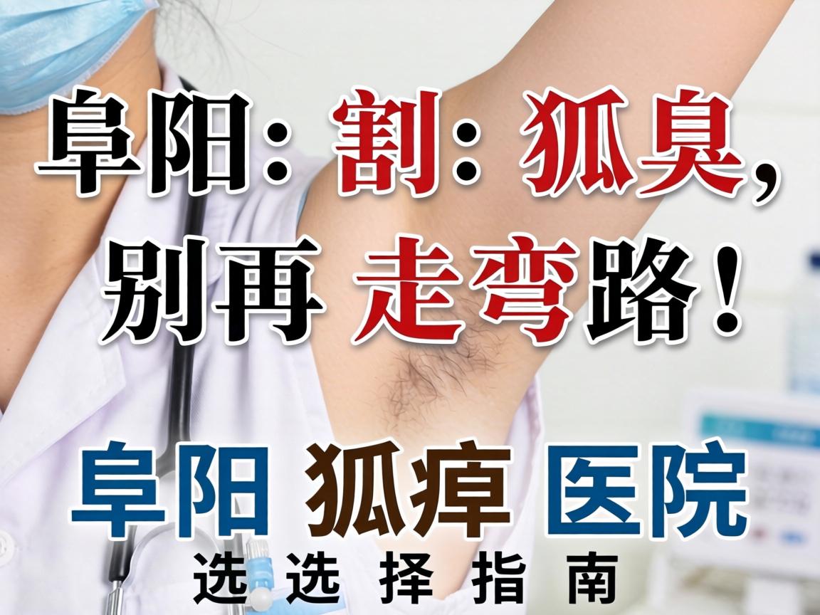 阜阳割狐臭，别再走弯路！阜阳狐臭医院选择指南