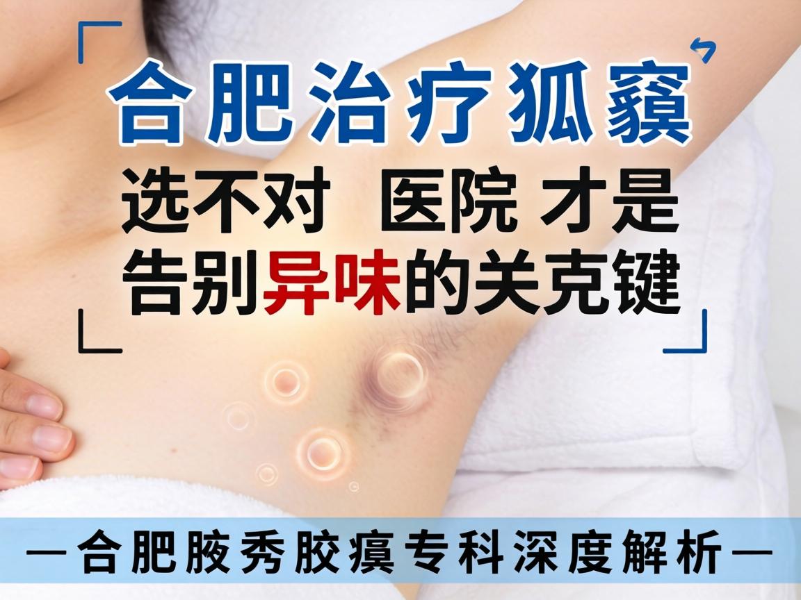 合肥治疗狐臭，选对医院才是告别异味的关键—合肥腋秀腋臭专科深度解析