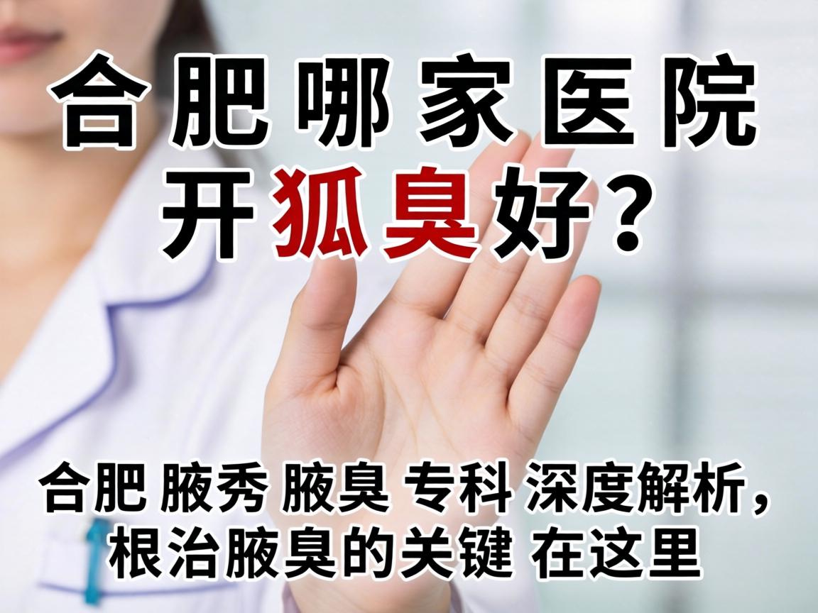 合肥哪家医院开狐臭好？合肥腋秀腋臭专科深度解析，根治腋臭的关键在这里
