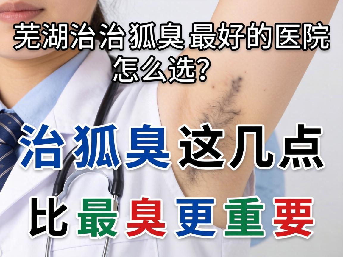 芜湖治狐臭最好的医院怎么选？治狐臭这几点比最好更重要