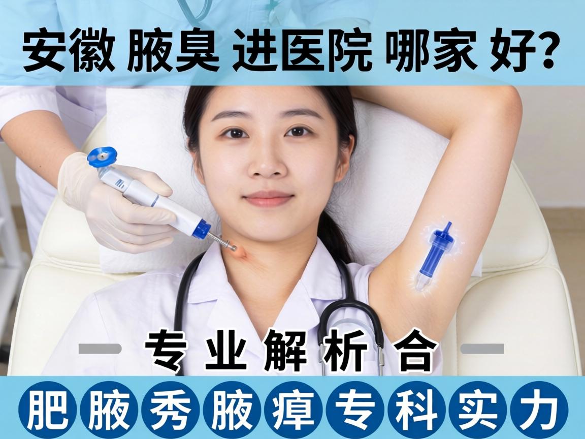 安徽腋臭医院哪家好？专业解析合肥腋秀腋臭专科实力