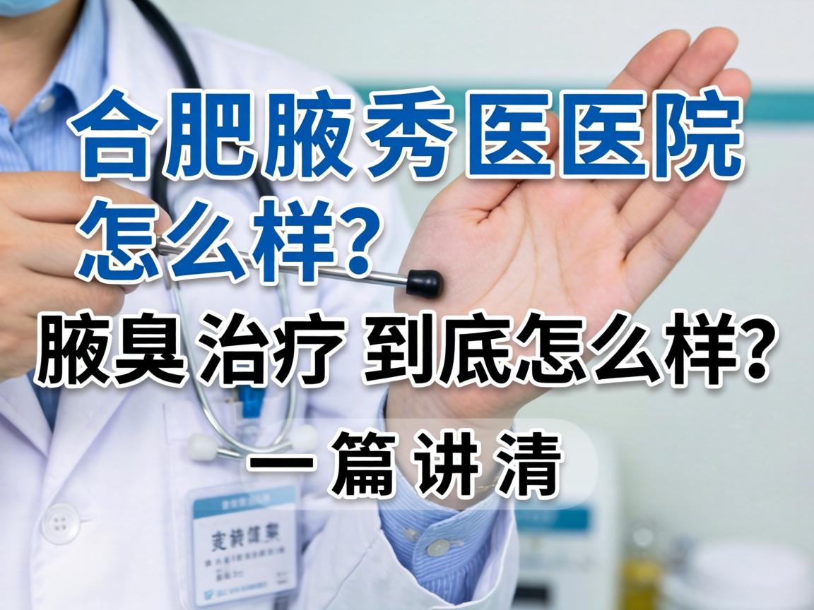 合肥腋秀医院怎么样？腋臭治疗到底怎么样？一篇讲清