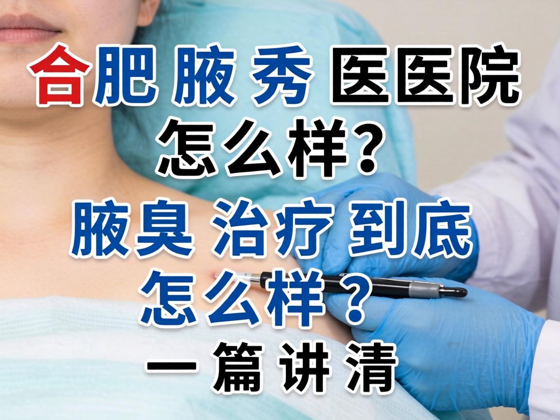 合肥腋秀医院怎么样？腋臭治疗到底怎么样？一篇讲清