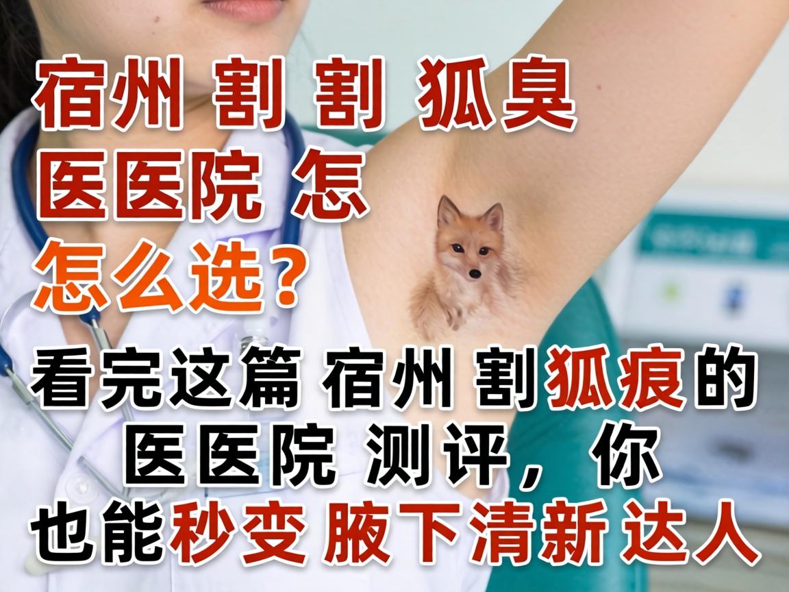 宿州割狐臭医院怎么选？看完这篇宿州割狐臭的医院测评，你也能秒变腋下清新达人