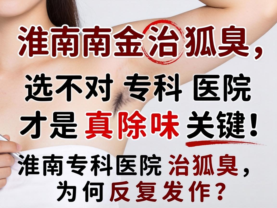 淮南治狐臭，选对专科医院才是真除味关键！淮南专科医院治狐臭，为何反复发作？