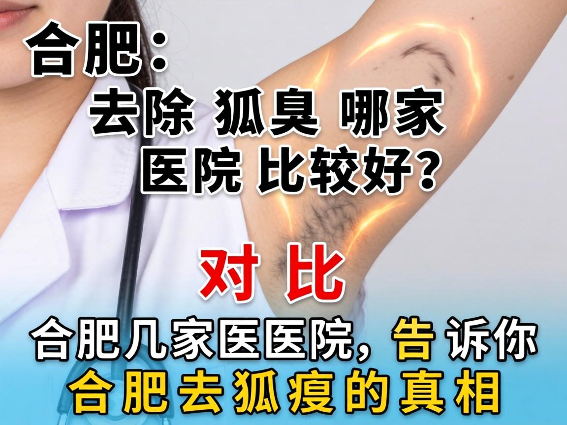 合肥去除狐臭哪家医院比较好？对比合肥几家医院，告诉你合肥去狐臭的真相