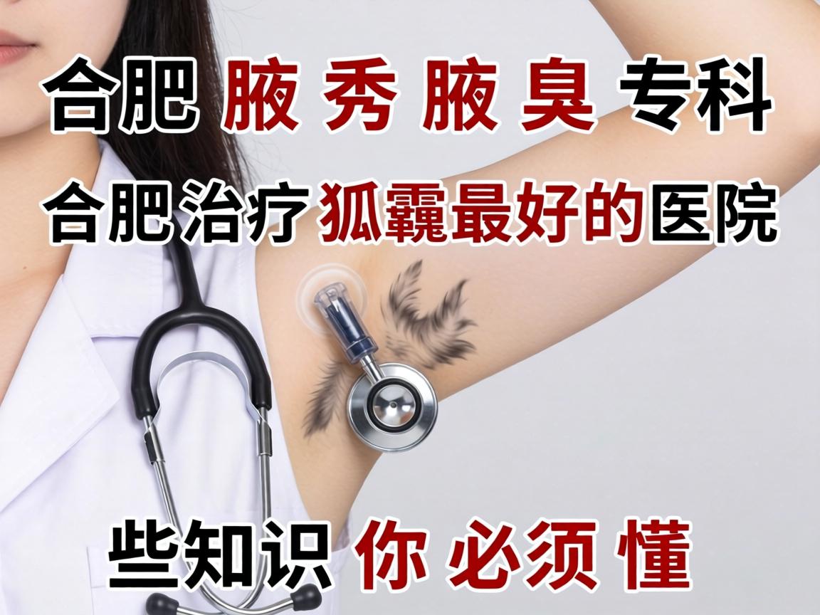 合肥腋秀腋臭专科，合肥治疗狐臭最好的医院，这些狐臭知识你必须懂