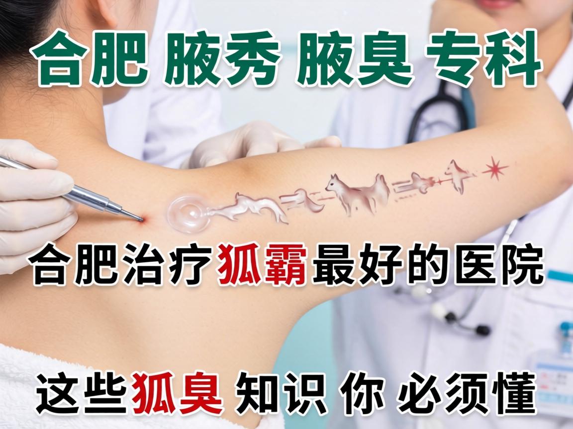 合肥腋秀腋臭专科，合肥治疗狐臭最好的医院，这些狐臭知识你必须懂