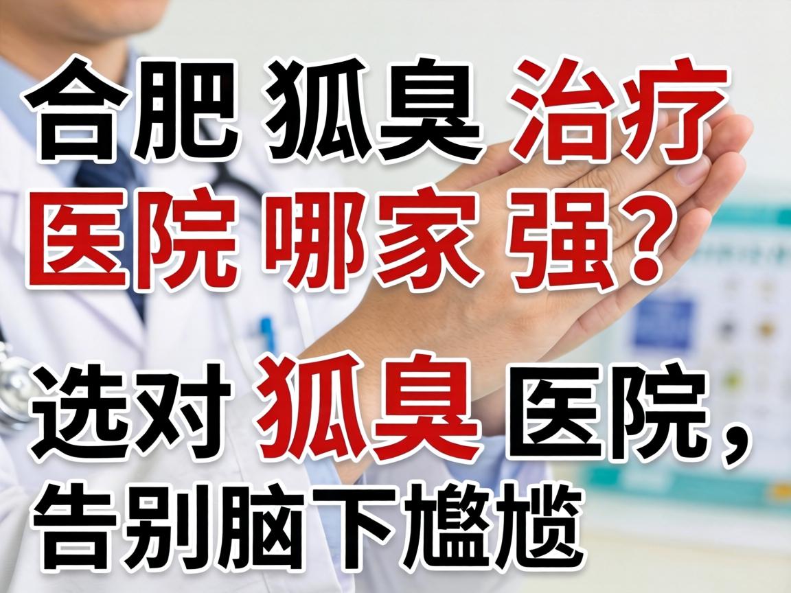 合肥狐臭治疗医院哪家强？选对狐臭医院，告别腋下尴尬