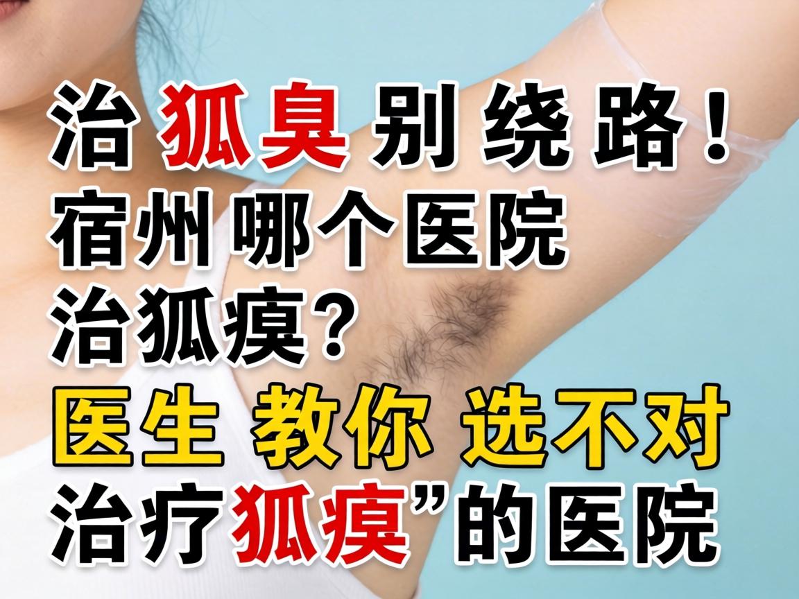 治狐臭别绕路！宿州哪个医院治狐臭？医生教你选对治疗狐臭的医院