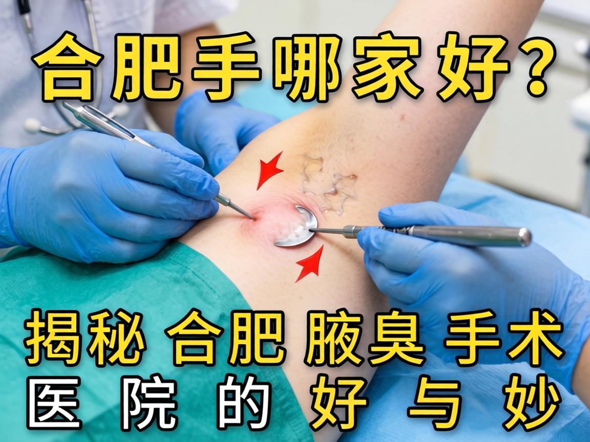 合肥腋臭手术哪家好？揭秘合肥腋臭手术医院的好与妙