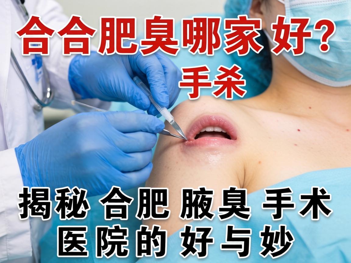 合肥腋臭手术哪家好？揭秘合肥腋臭手术医院的好与妙