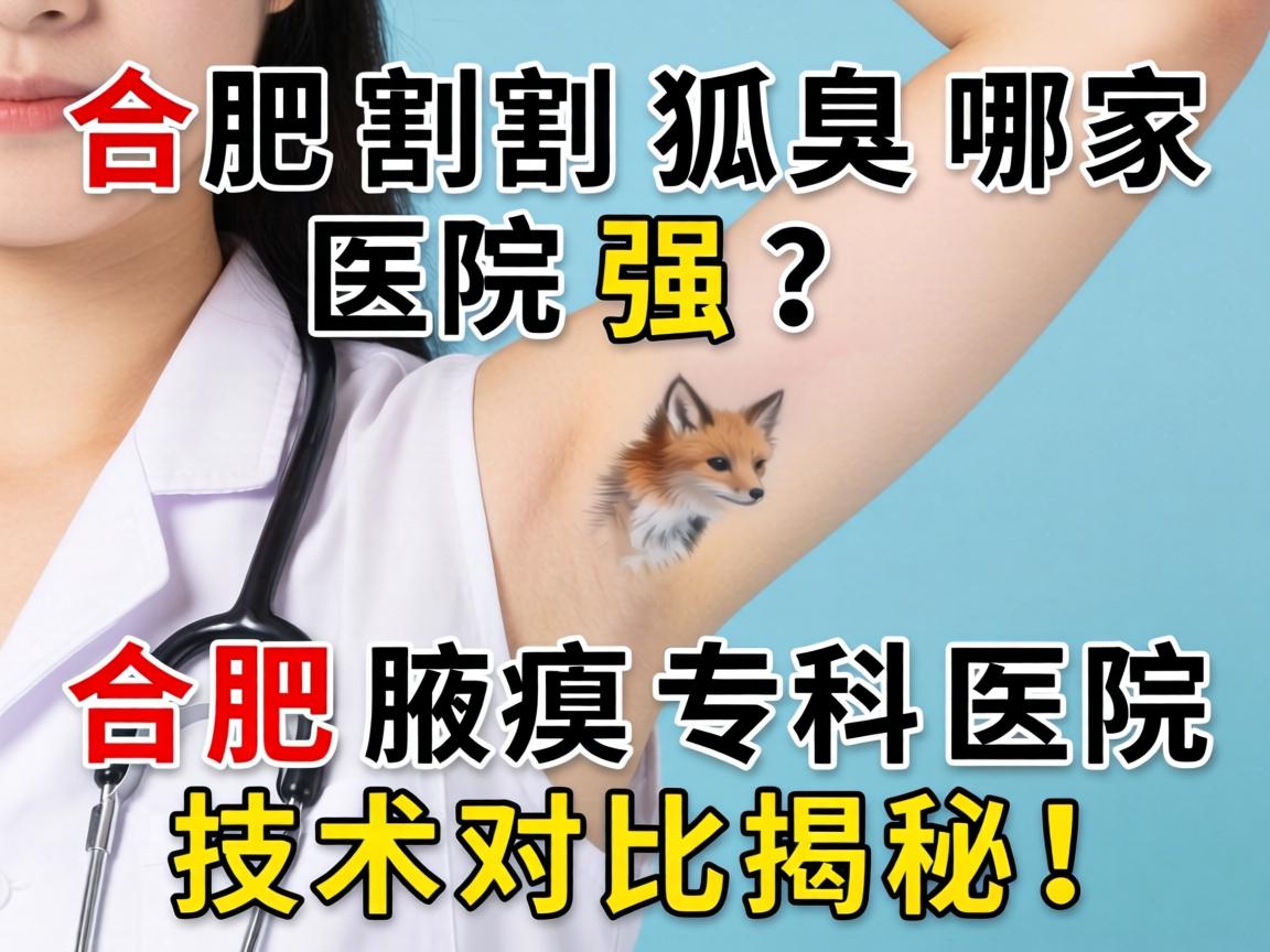 合肥割狐臭哪家医院强？合肥腋臭专科医院技术对比揭秘！