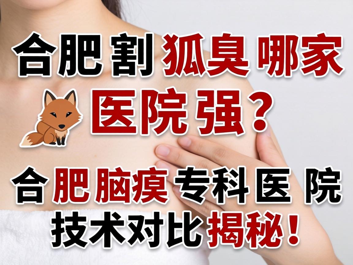 合肥割狐臭哪家医院强？合肥腋臭专科医院技术对比揭秘！