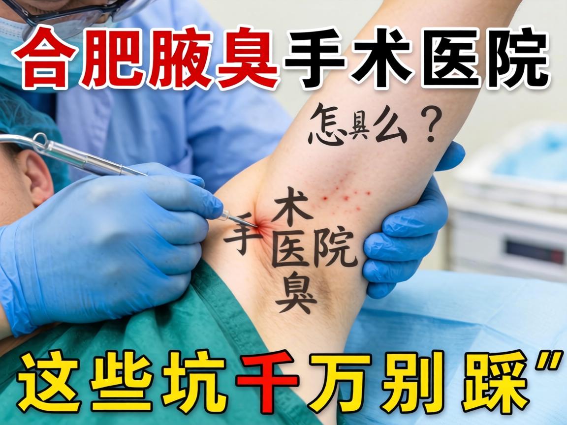 合肥腋臭手术医院怎么选？合肥腋臭手术医院这些坑千万别踩