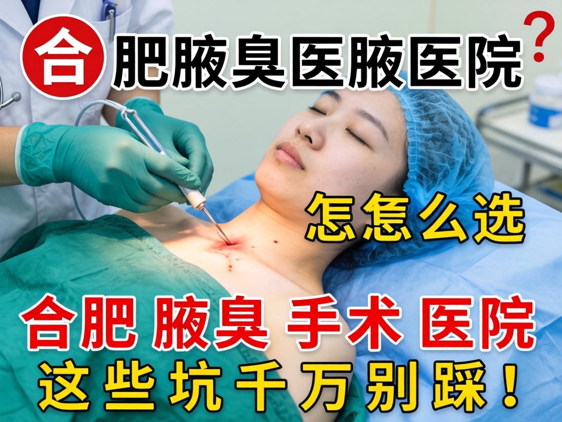 合肥腋臭手术医院怎么选？合肥腋臭手术医院这些坑千万别踩