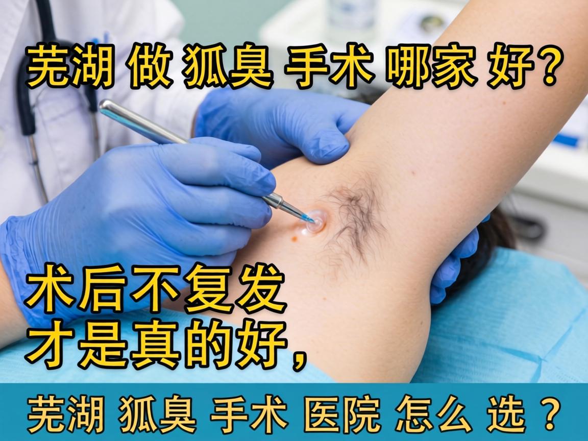 芜湖做狐臭手术哪家好？术后不复发才是真的好，芜湖狐臭手术医院怎么选？