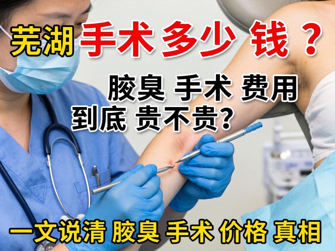 芜湖腋臭手术多少钱？腋臭手术费用到底贵不贵？一文说清腋臭手术价格真相