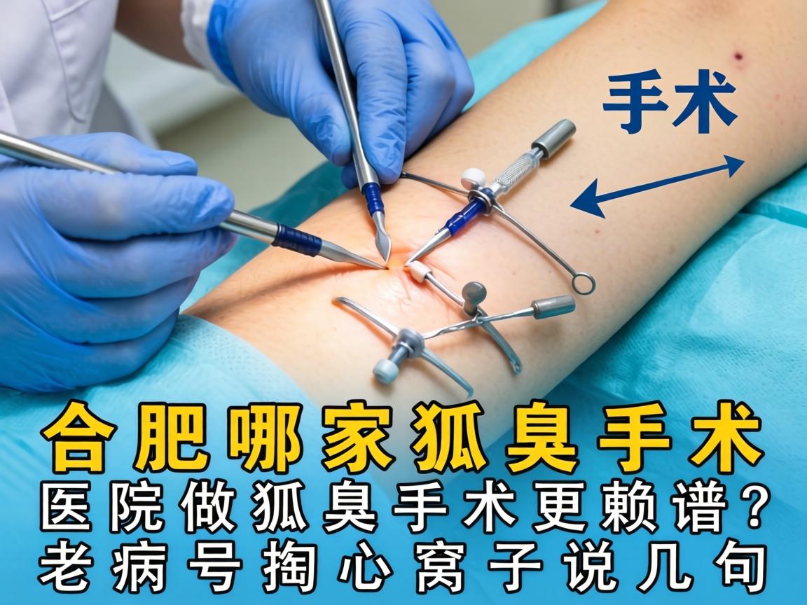 合肥做狐臭手术，合肥哪家医院做狐臭手术更靠谱？老病号掏心窝子说几句