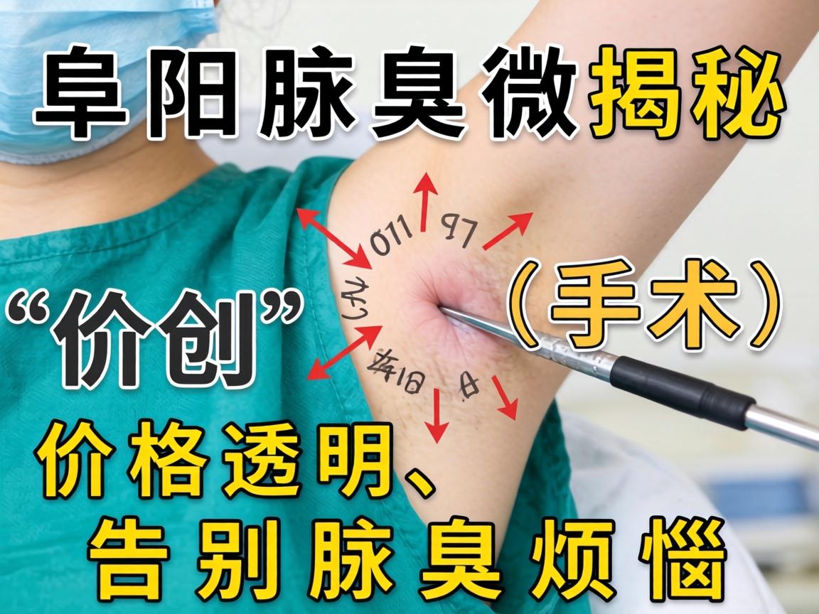 阜阳腋臭微创手术价格揭秘，价格透明，告别腋臭烦恼