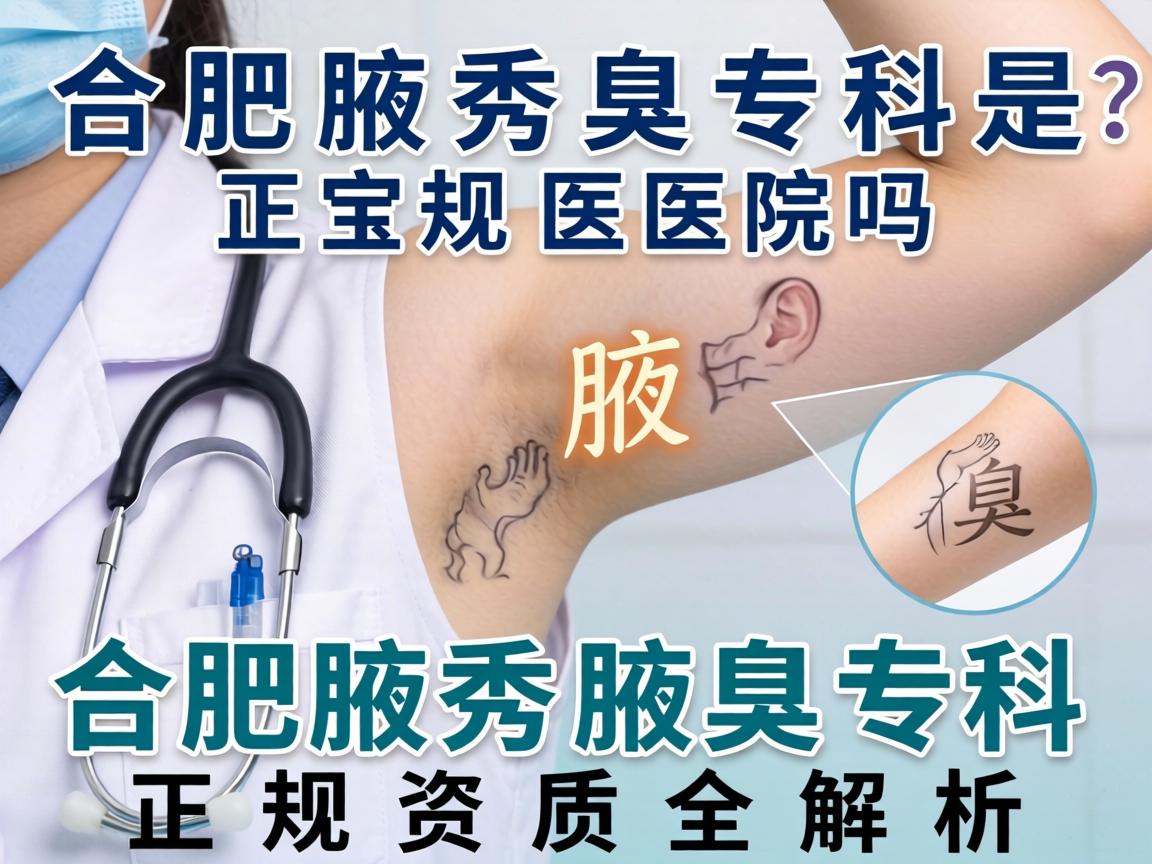 合肥腋秀腋臭专科是正规医院吗？合肥腋秀腋臭专科正规资质全解析