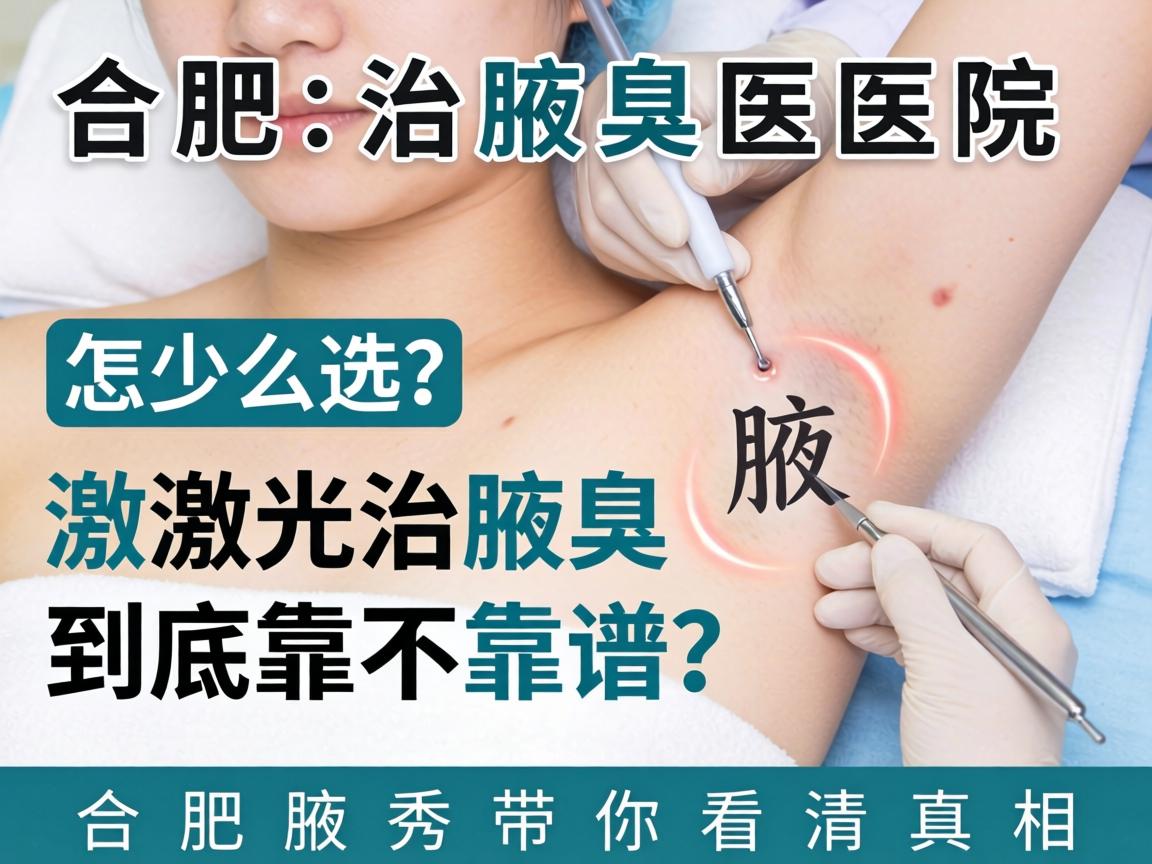 合肥治腋臭医院怎么选？激光治腋臭到底靠不靠谱？合肥腋秀带你看清真相
