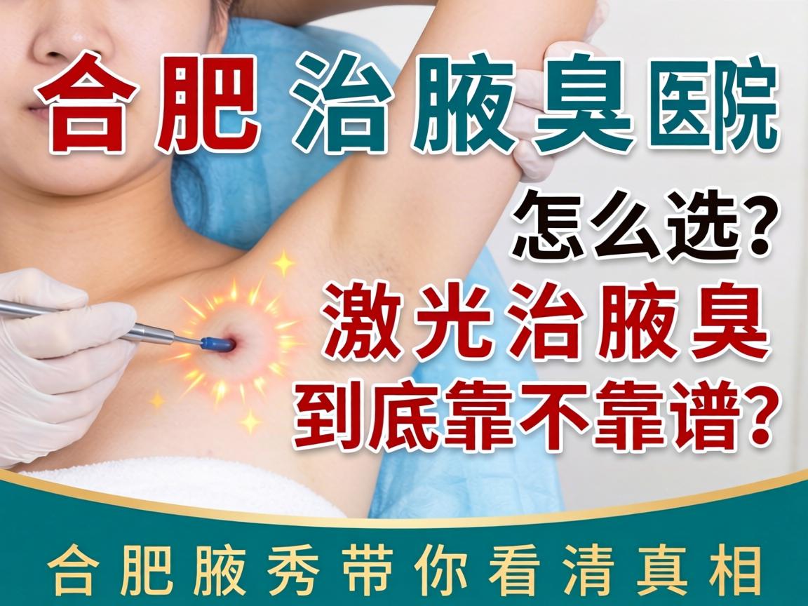 合肥治腋臭医院怎么选？激光治腋臭到底靠不靠谱？合肥腋秀带你看清真相