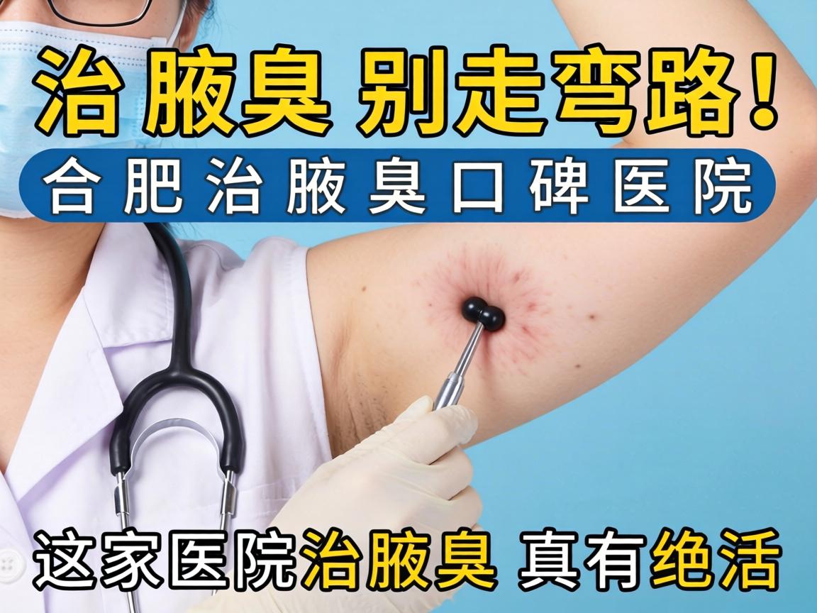 治腋臭别走弯路！合肥治腋臭口碑医院，这家医院治腋臭真有绝活