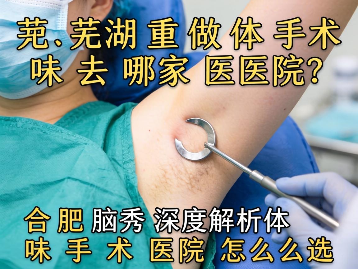 芜湖做体味手术去哪家医院？合肥腋秀深度解析体味手术医院怎么选