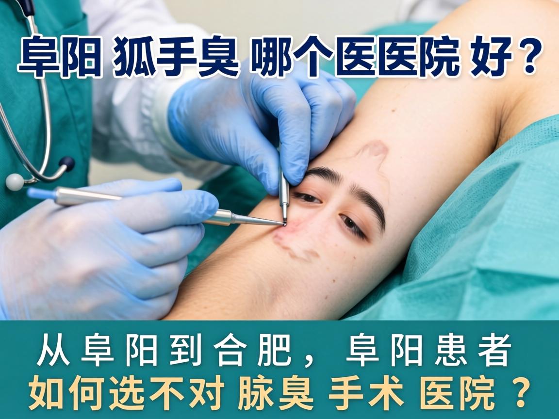 阜阳狐臭手术哪个医院好？从阜阳到合肥，阜阳患者如何选对腋臭手术医院？