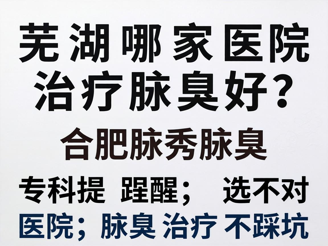 芜湖哪家医院治疗腋臭好？合肥腋秀腋臭专科提醒，选对医院，腋臭治疗不踩坑