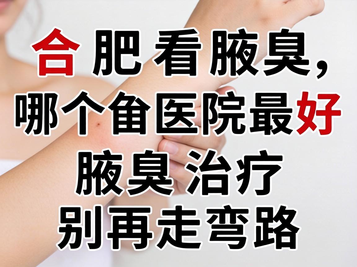 合肥看腋臭，哪个医院最好？腋臭治疗别再走弯路