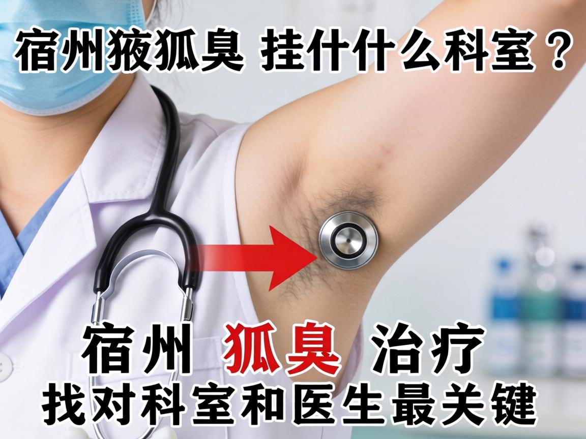 宿州狐臭挂什么科室？宿州狐臭治疗找对科室和医生最关键