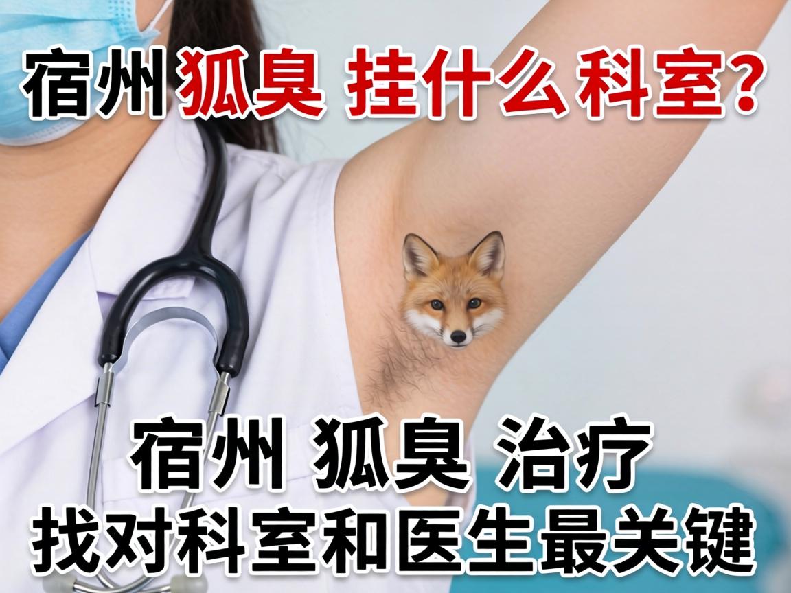 宿州狐臭挂什么科室？宿州狐臭治疗找对科室和医生最关键