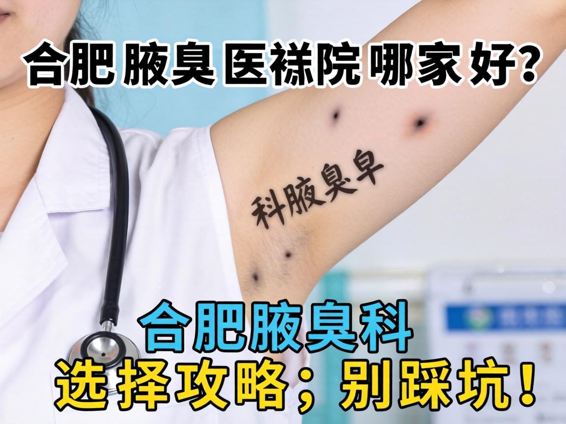 合肥腋臭医院哪家好？合肥腋臭科选择攻略，别踩坑！