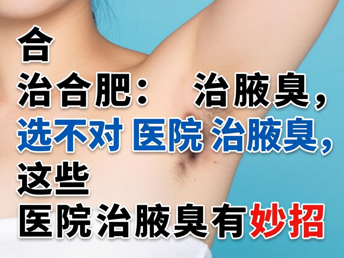 合肥治腋臭，选对医院治腋臭，这些医院治腋臭有妙招