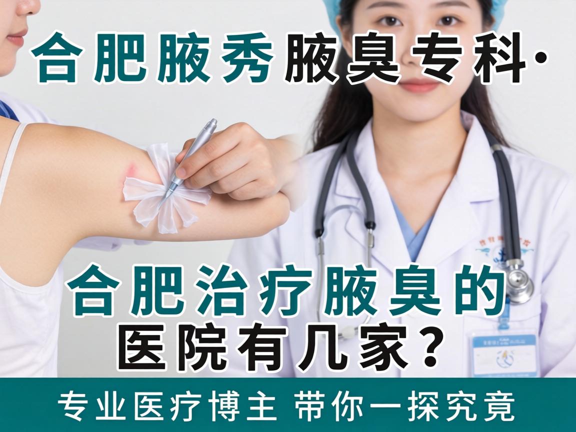 合肥腋秀腋臭专科，合肥治疗腋臭的医院有几家？专业医疗博主带你一探究竟