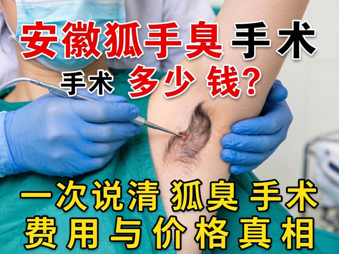 安徽狐臭手术多少钱？一次说清狐臭手术费用与价格真相