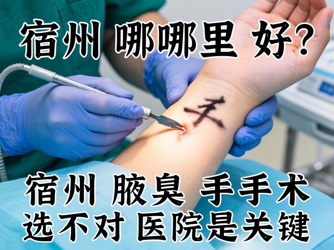 宿州腋臭手术哪里好？宿州腋臭手术选对医院是关键