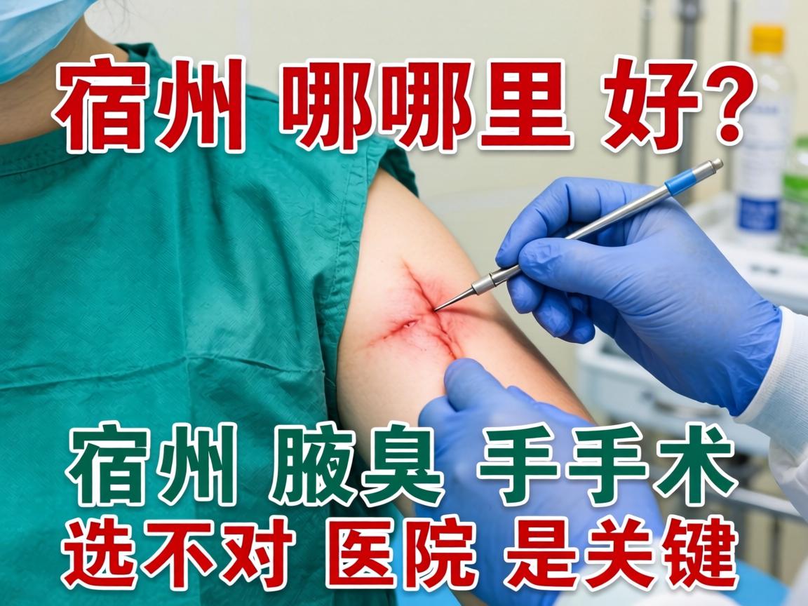 宿州腋臭手术哪里好？宿州腋臭手术选对医院是关键