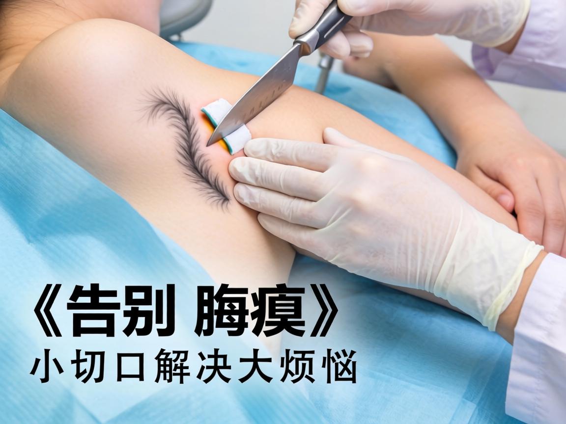 小切口腋臭手术，告别腋臭，小切口解决大烦恼
